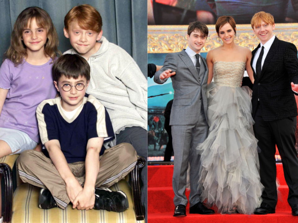 The stars of 20 iconic movie franchises when the first movie premiered vs. the last